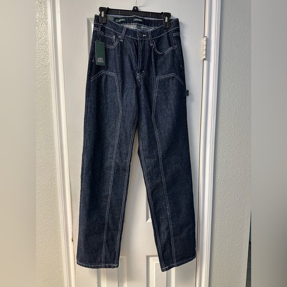 Wild Fable Women's High Rise Easy Rigid Straight Jeans Ultra Dark Wash Size 4